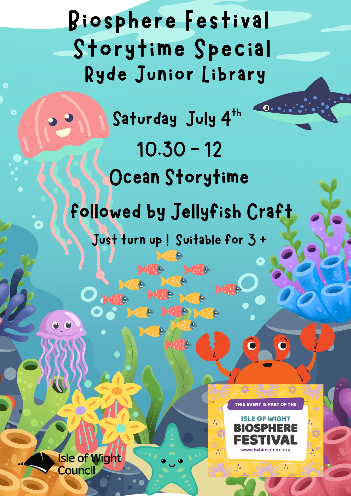 Ocean-Themed Story Time and Jellyfish Craft