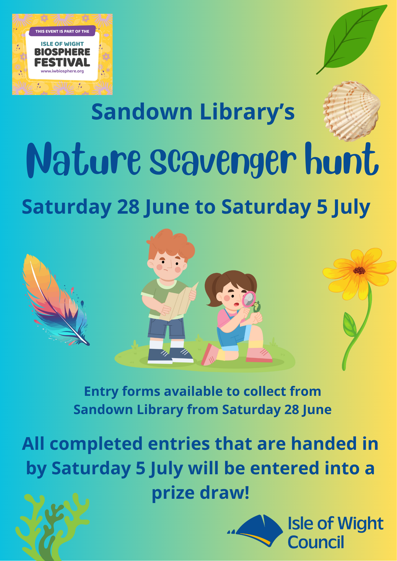 Nature Scavenger Hunt at Sandown Library — Isle of Wight UNESCO World ...