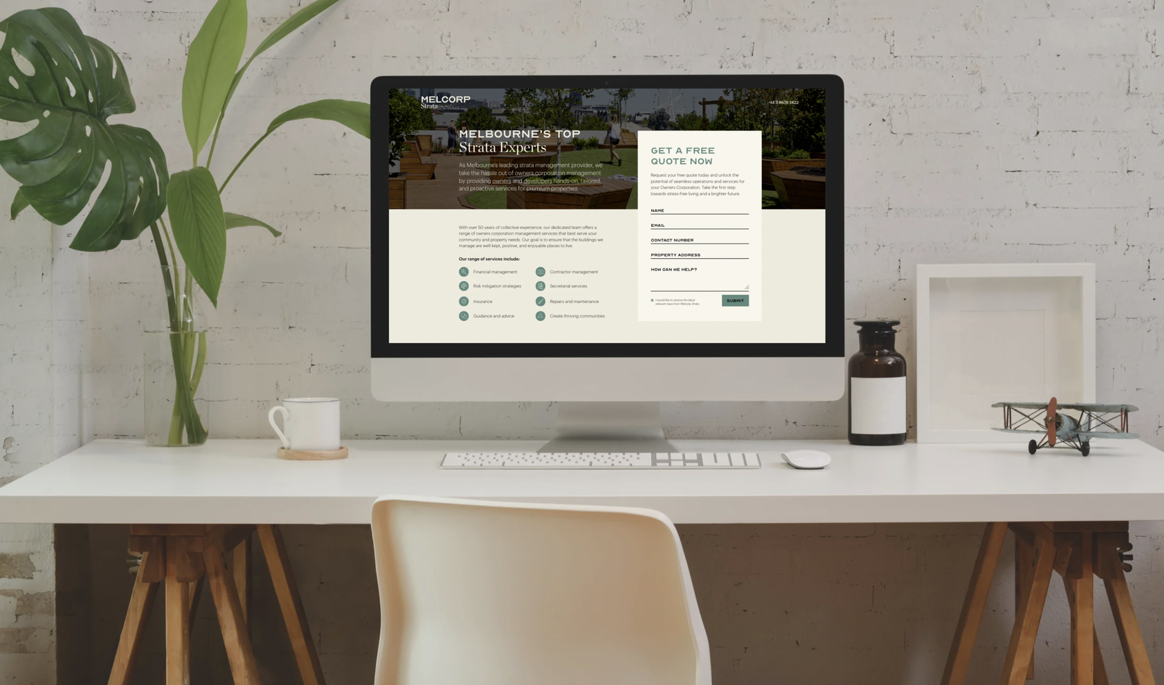Full Website Revamp for Melcorp Strata