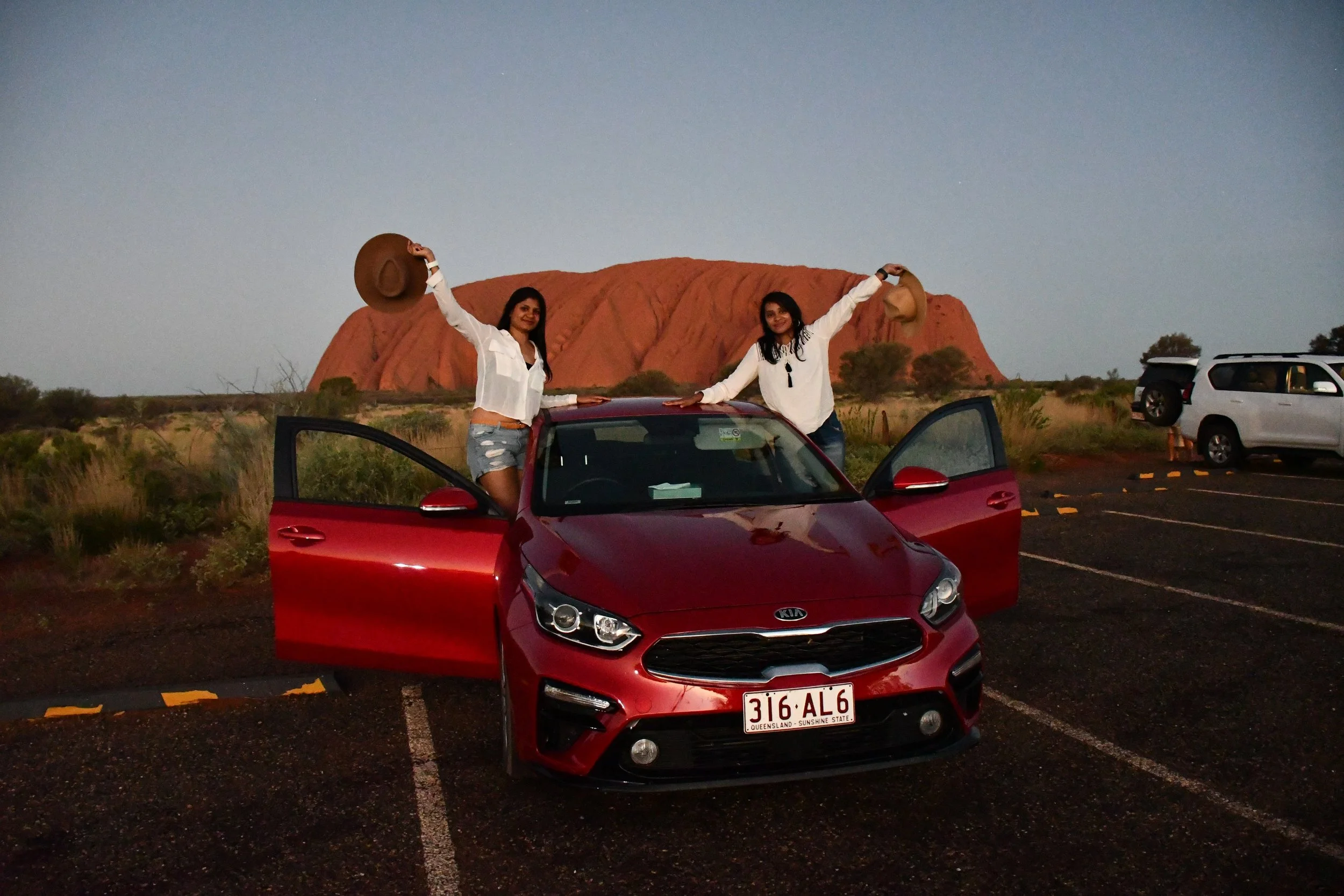 Uluru Car Park Sunset spot