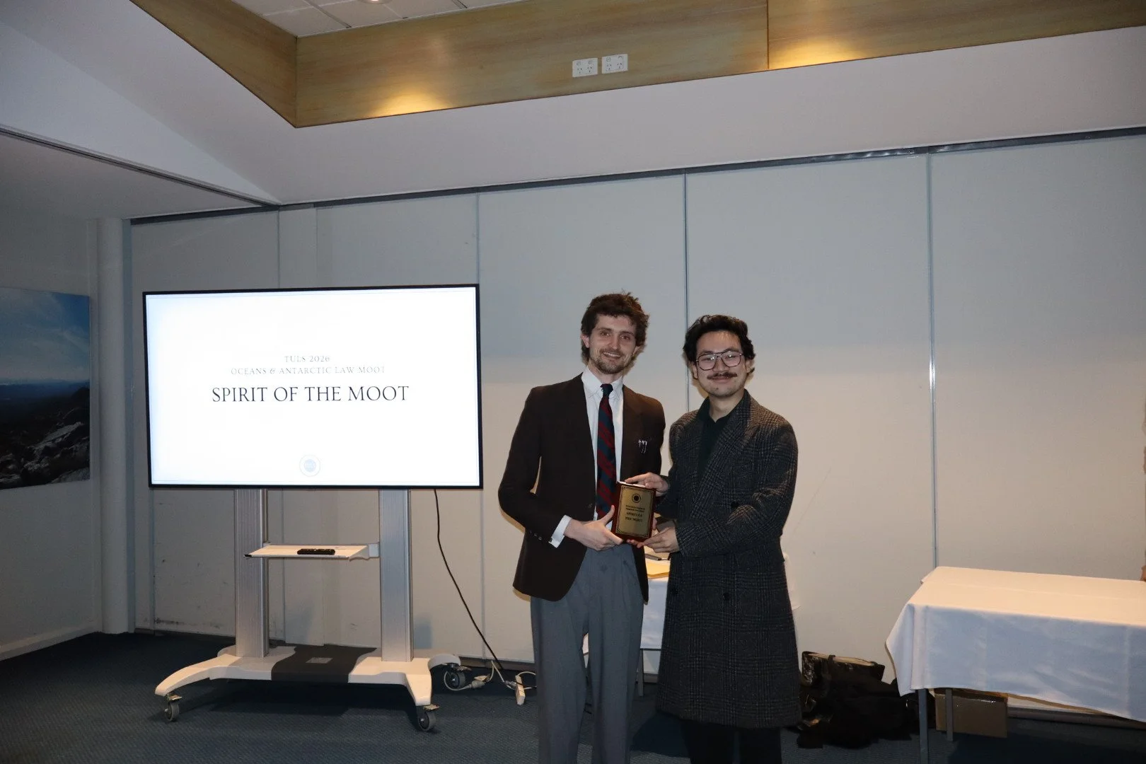 Spirit of the Moot 2026 Winners Maxim Parritt and Ralph Nueangrit