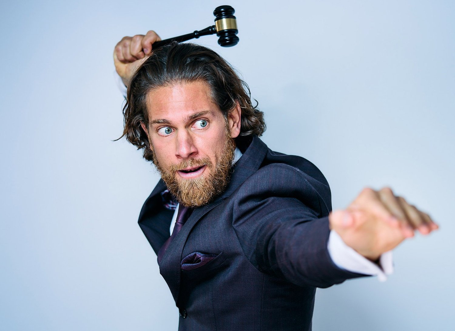 Benjamin Nathan Serio bringing energy to a live fundraising event