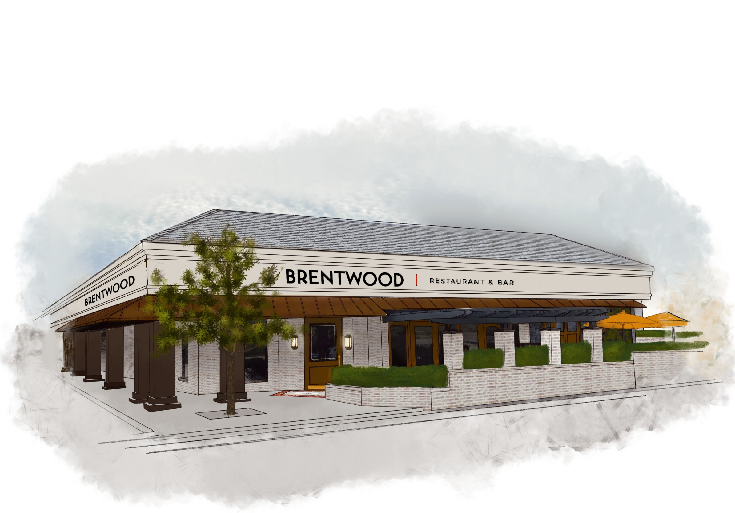 Houston’s Restaurant in Addison Gets  New Life as American Eatery Brentwood