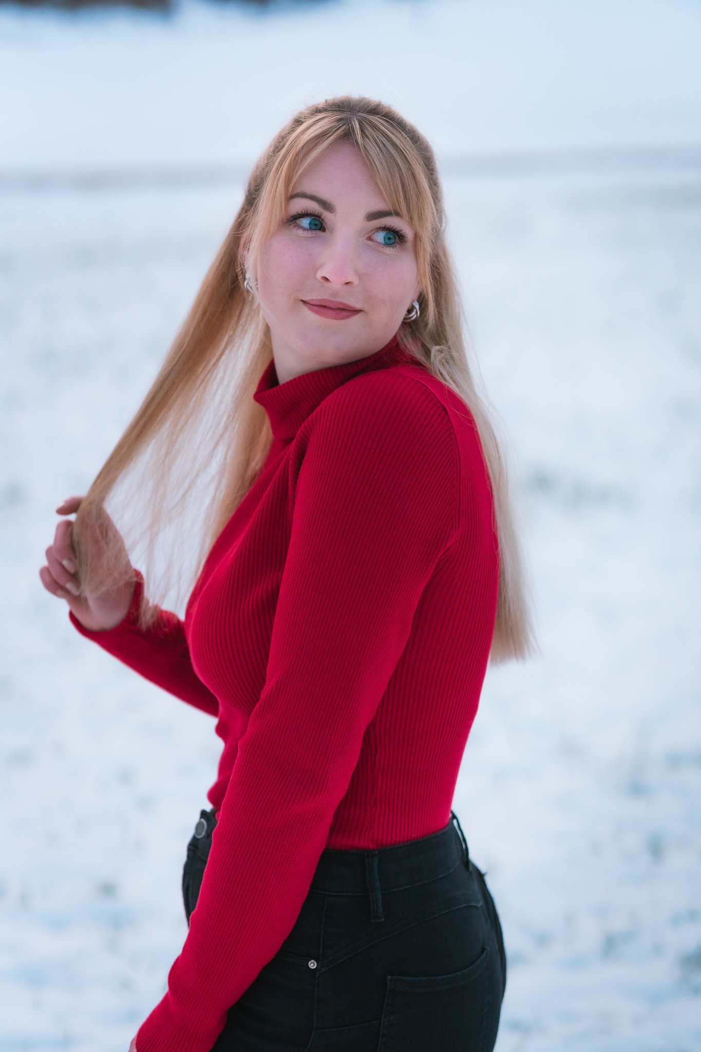 Wintershooting mit Schnee