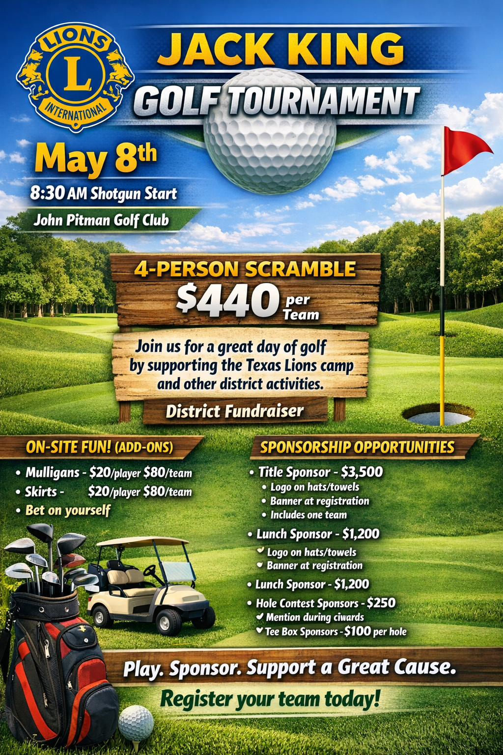 Jack King District Golf Tournament