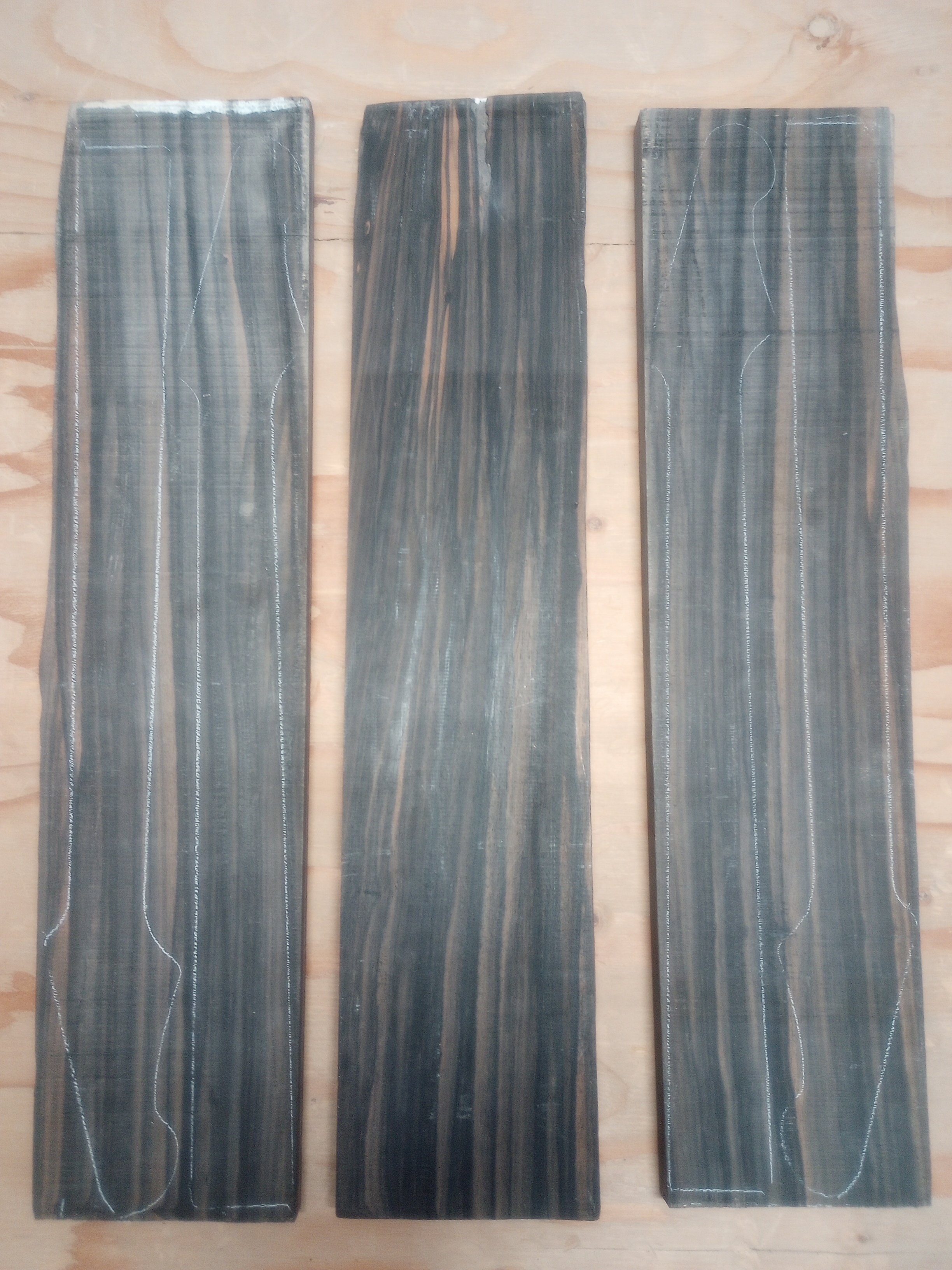 Figured Ebony - Various Blanks