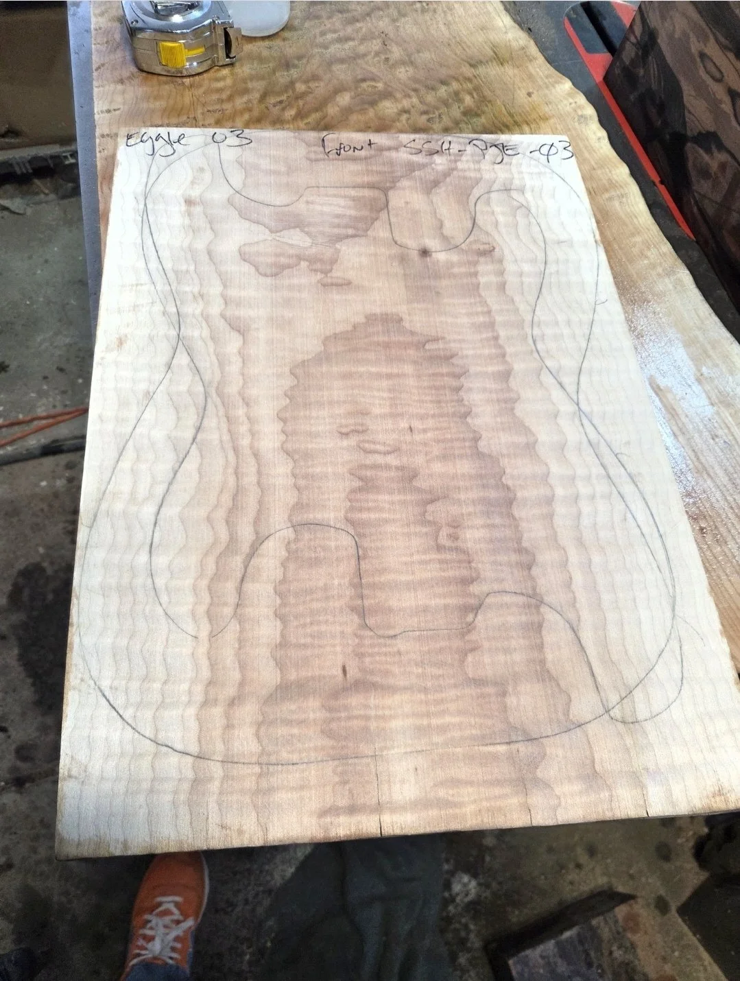 4A Flame Maple (1 Piece Top) - SSH-03