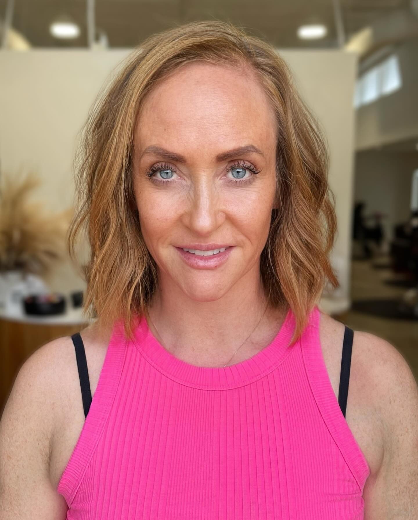 Chop Chop ✂️⁠
⁠
How cute is this short hair on @ginger_bosslady?! ✨⁠ @bleachellaa_ did a fun little chop + added 1 row of @maneandstitch extensions for some added volume.⁠
⁠
Extensions can benefit any hairstyle! Visit mane-tained.com to book a consul