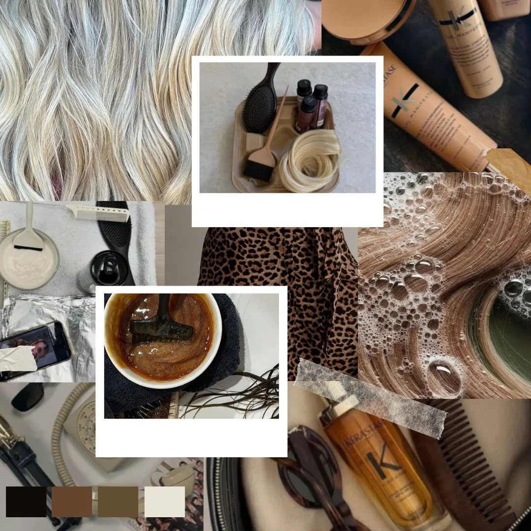 Transitioning from summer vibes to cozy fall feels 🍂✨ Our new mood board is all about warm tones, soft textures, and those fresh autumn hair inspo! Get ready to fall in love with your mane all over again at Mane-tained.⁠
⁠
⁠
#FallHairGoals #ManeTain