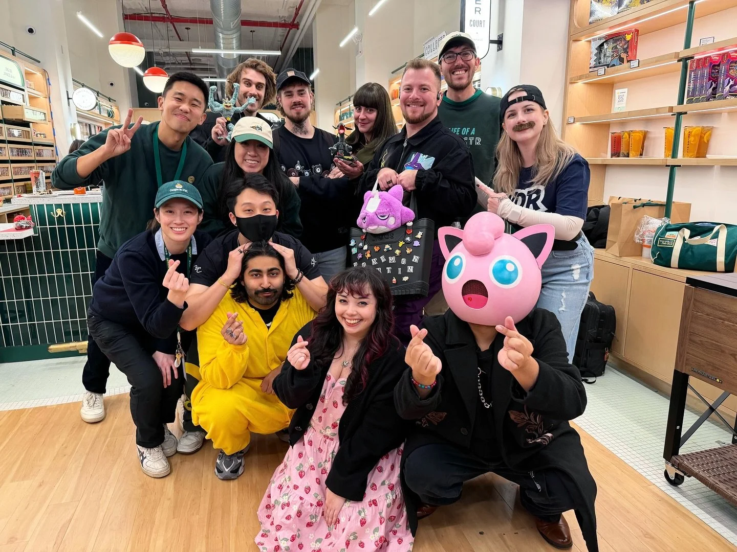 So thankful to have been a featured guest at @thepokecourt grand opening this weekend!!! 
The new location is stunning and is an absolute must see for Pok&eacute;mon fans in NYC 👏🏻 

Also I opened a base set pack for the first time since childhood 