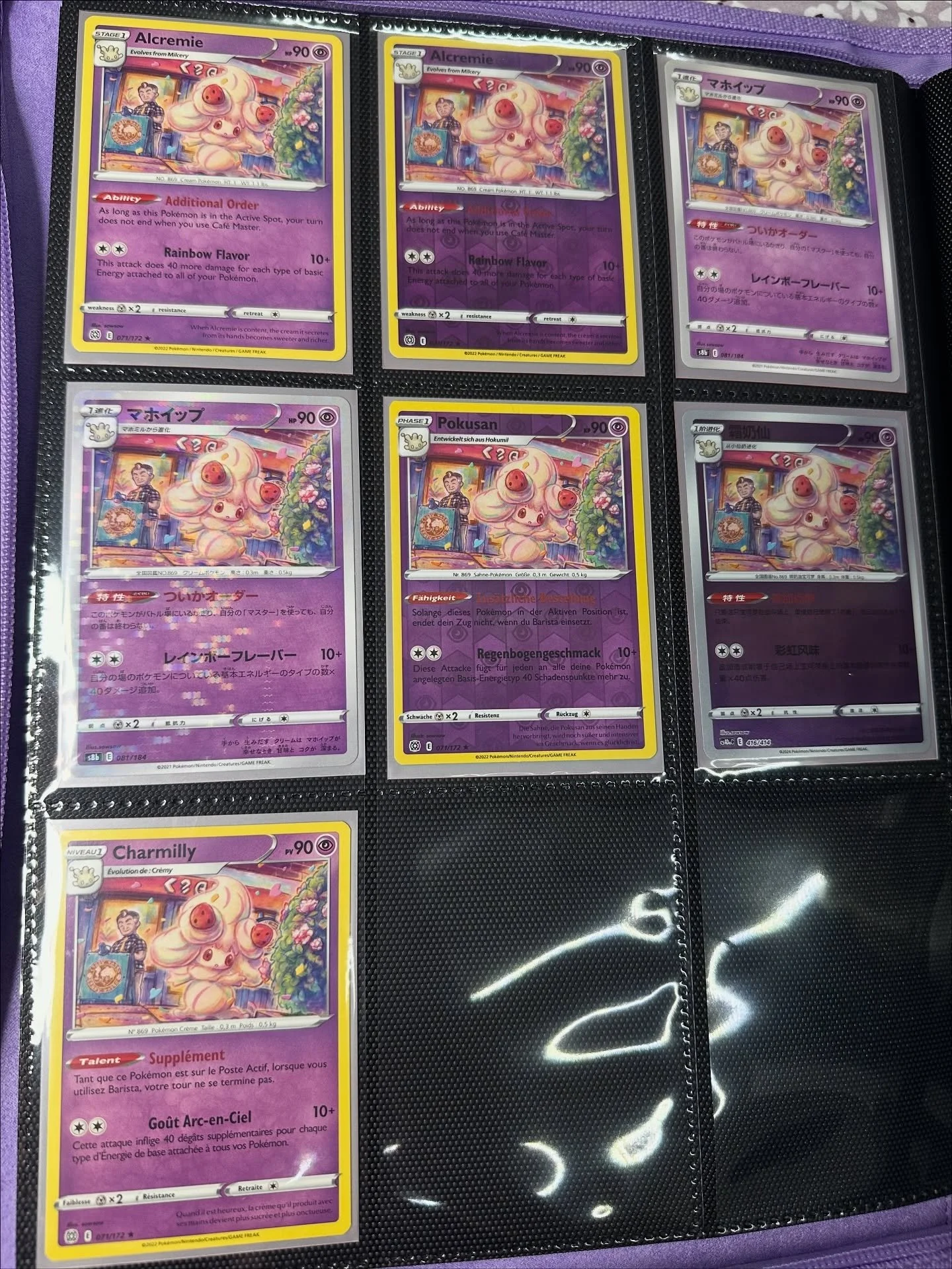 Alcremie card collection!! ⭐️ 

♡

♡

♡

#pokemon #ポケモン #alcremie #pokemontcg #pokemoncards #tcg #pokemoncollector #pokemonlifestyle #nyc #pokemoncard #pokemontcgcommunity