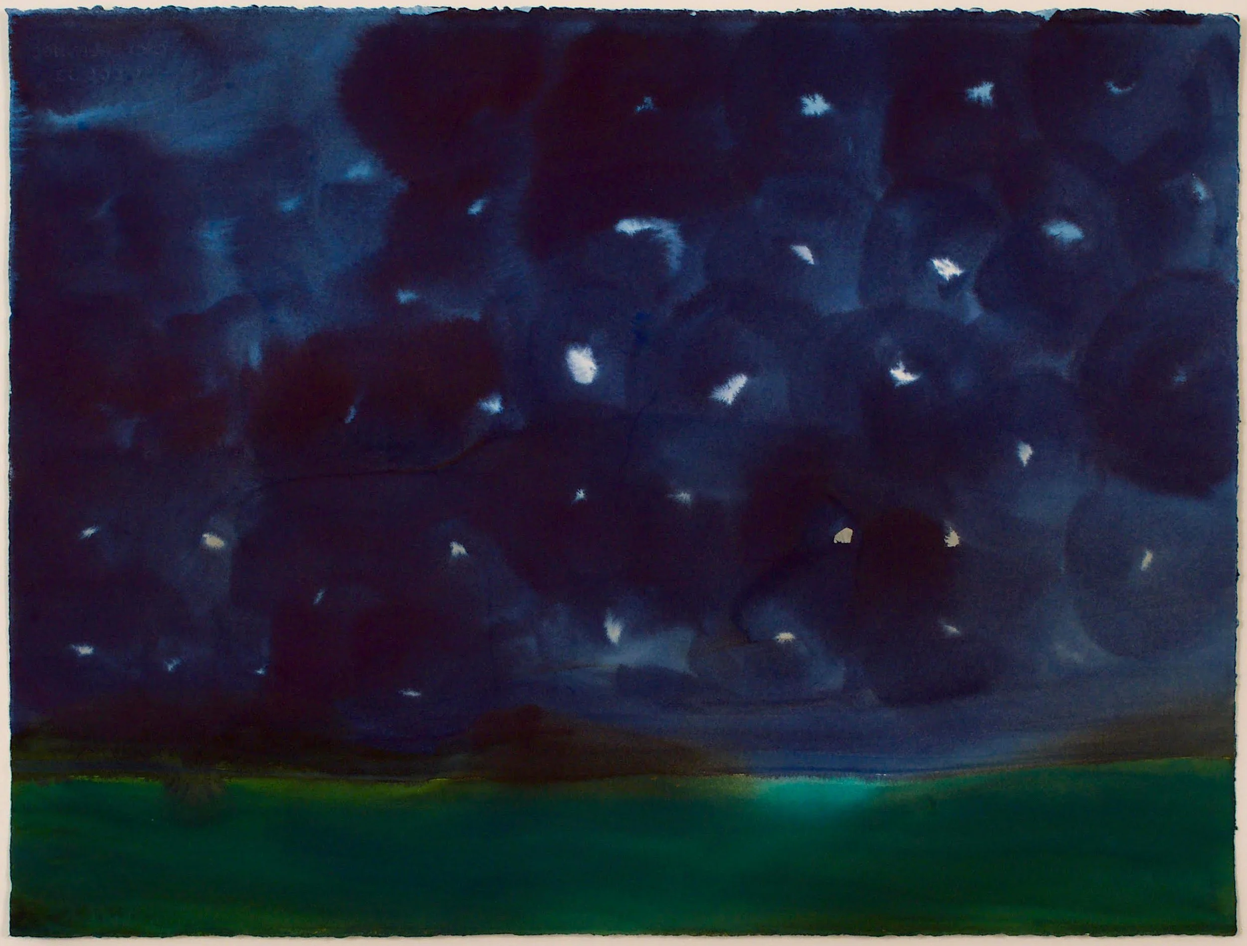 Turning World I, Watercolor on paper, 22 x 30in., 2023