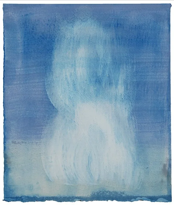 Light Mind IV, Handmade paint on paper, 14.5in. x 12.25in., 2019