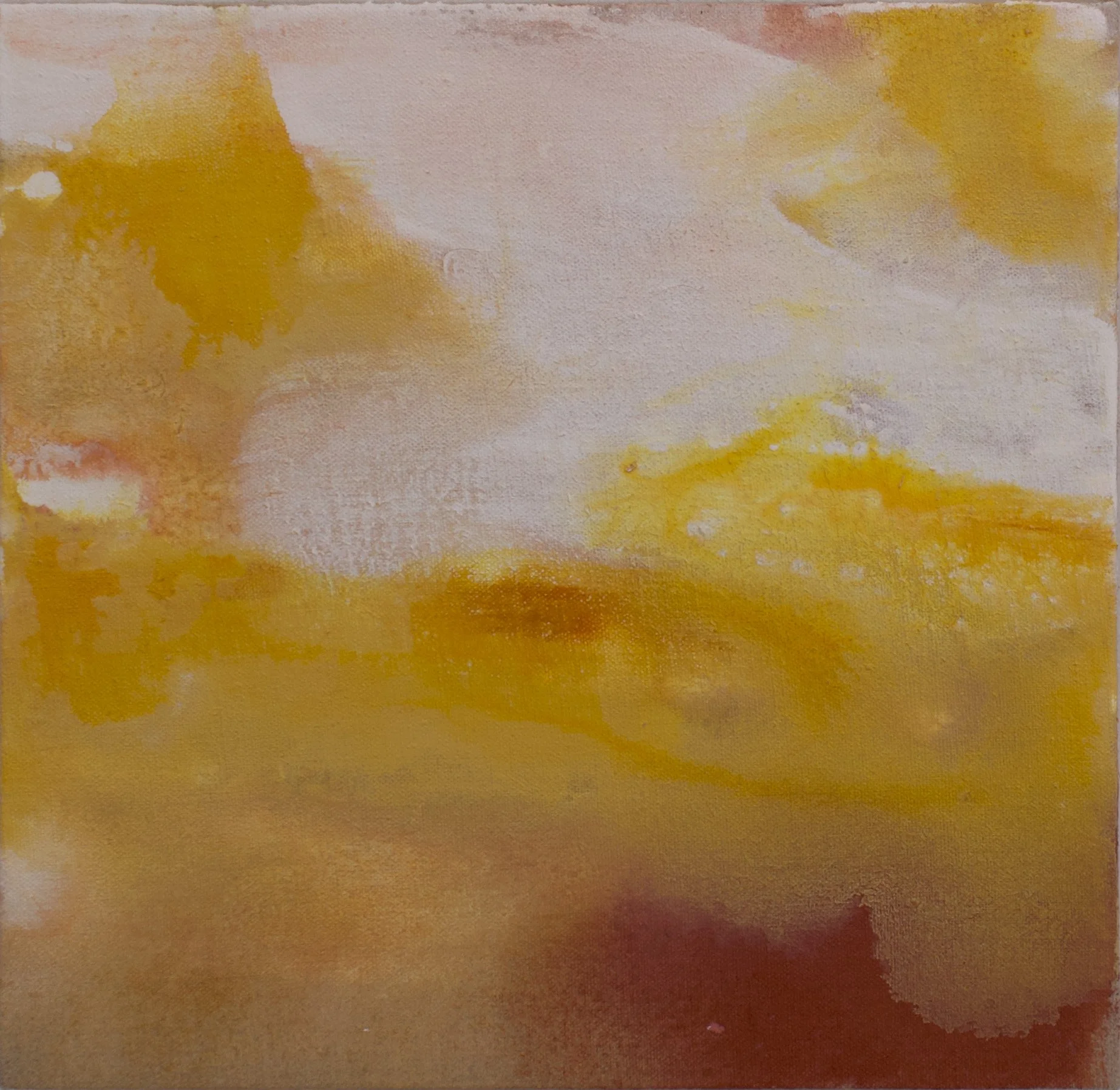 Private Weather III, Handmade paint on linen over stretcher bars, 12in. x 12in., 2026