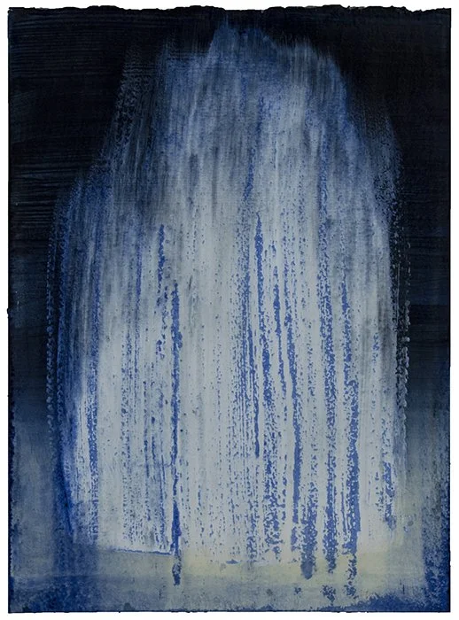Light Mind V, Handmade paint on paper, 16.25in. x 12in., 2019