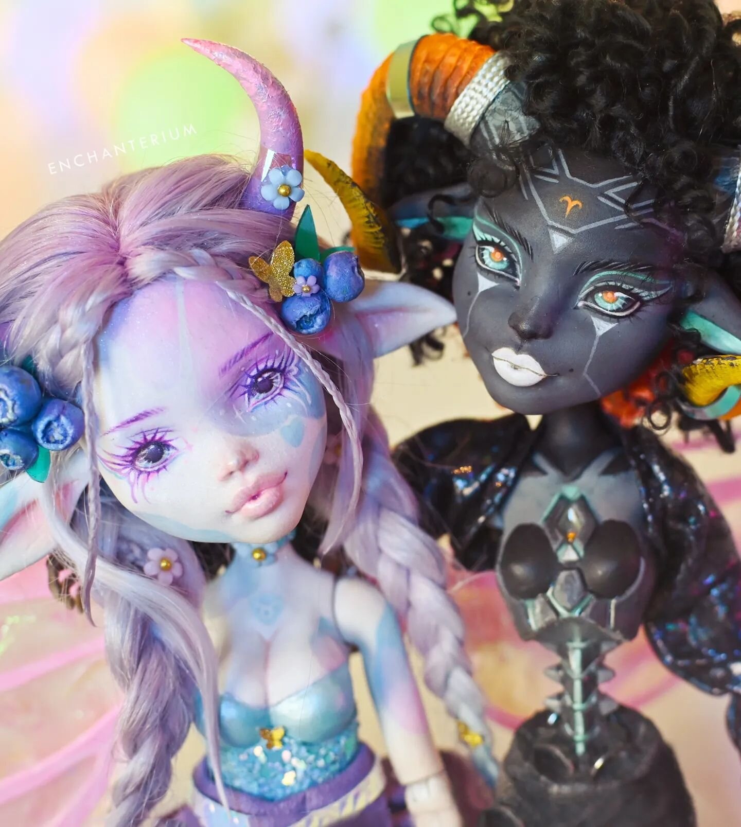Taurus and Aries! These two dolls are part of a huge Patreon giveaway we're going to do after the series is over (we want to take pictures of all of them together). 

It's going to be exclusive for our Patreon community. You can join whenever you wan