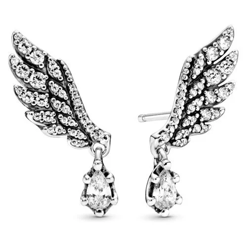 Angel Wing Dangle Earrings - Final Sale