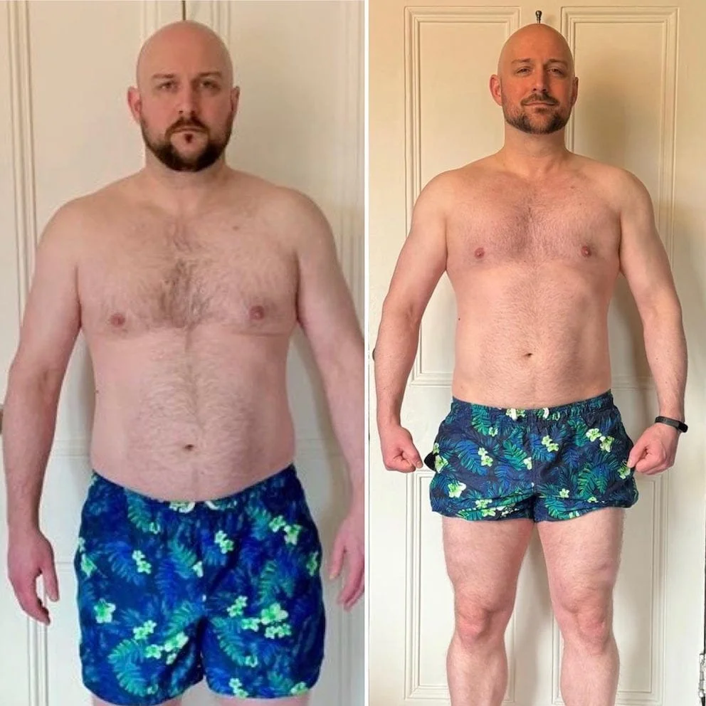 Terry personal training transformation Edinburgh