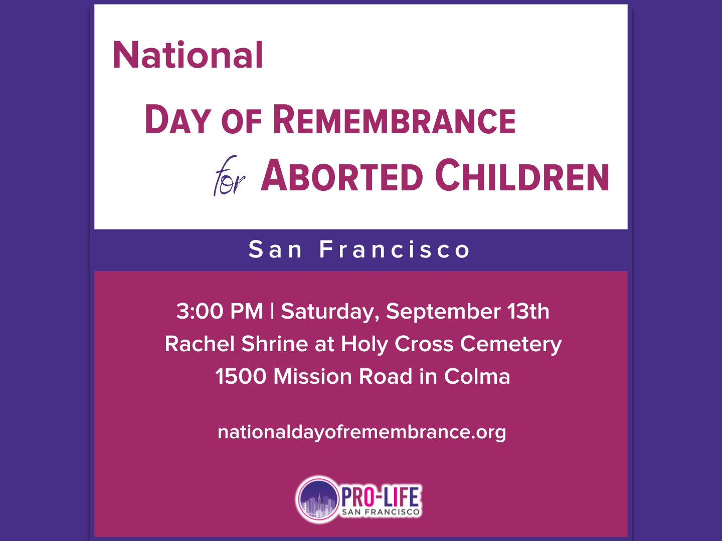National Day of Remembrance for Aborted Children