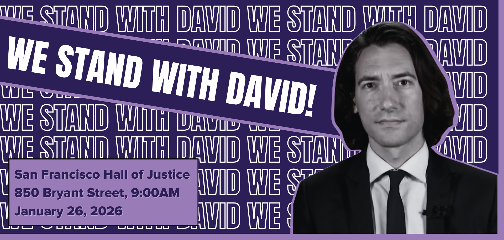 CANCELED - Stand With David: Final Hearing