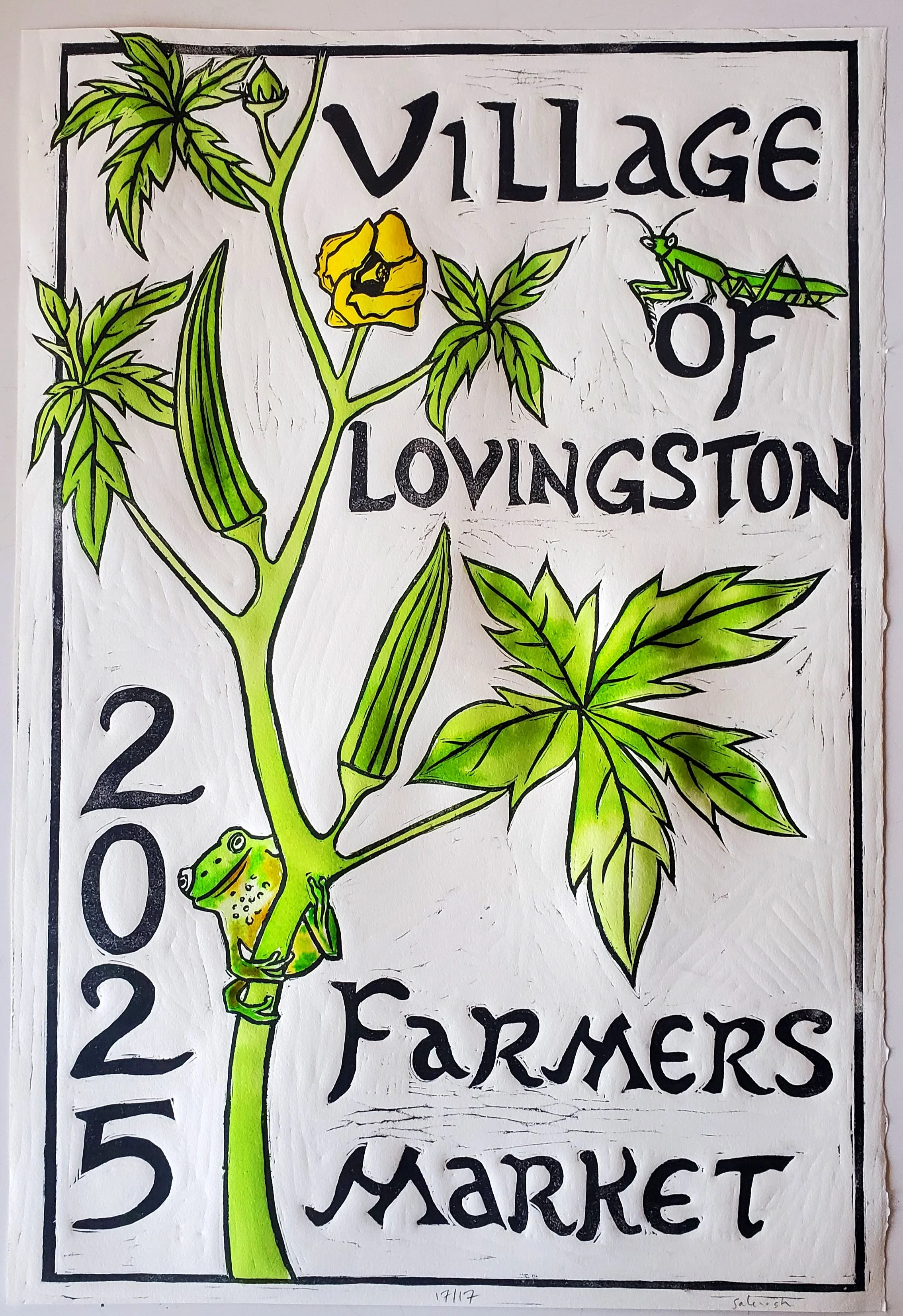 2025 Village of Lovingston Farmers Market Poster