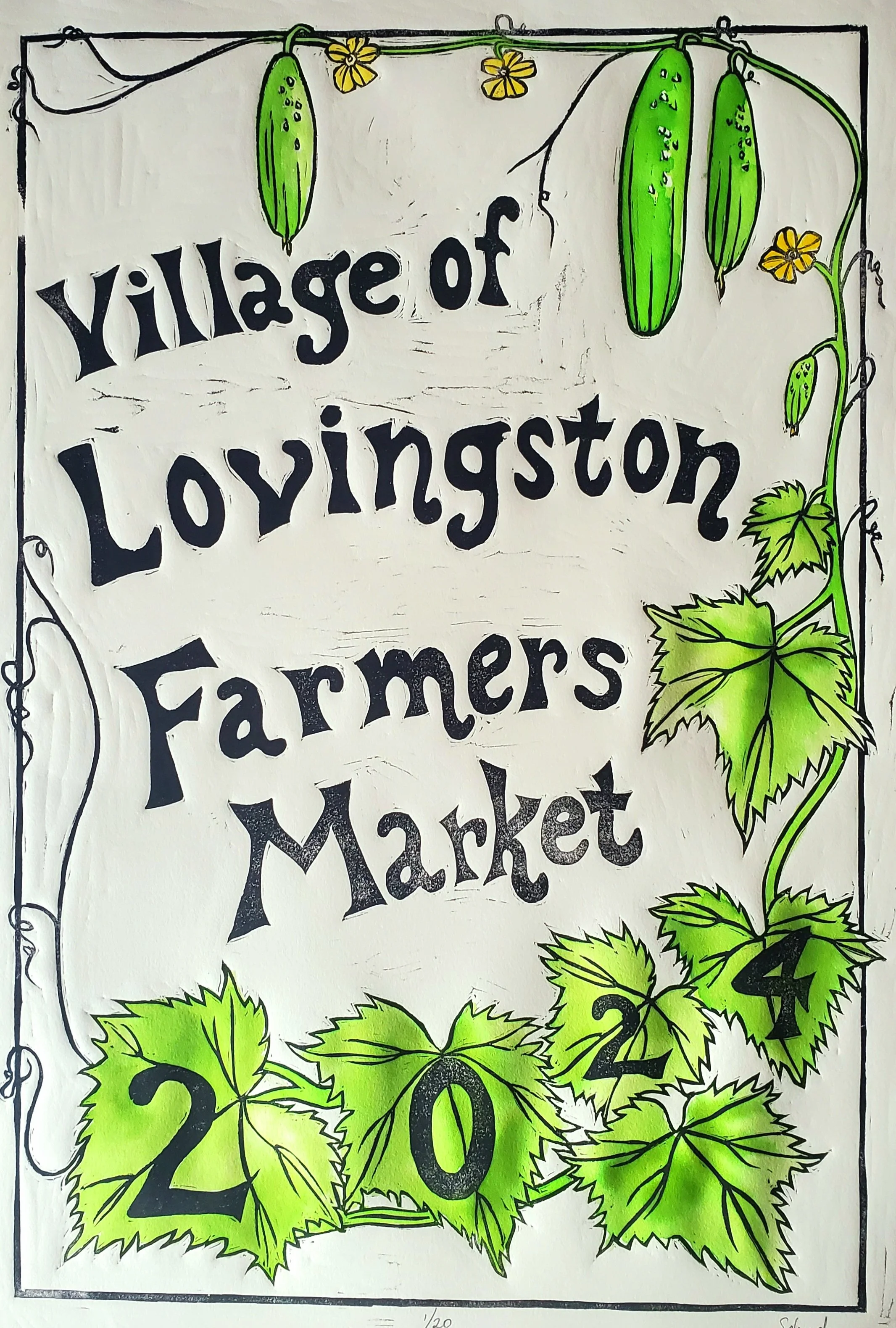2024 Village of Lovingston Farmers Market Poster