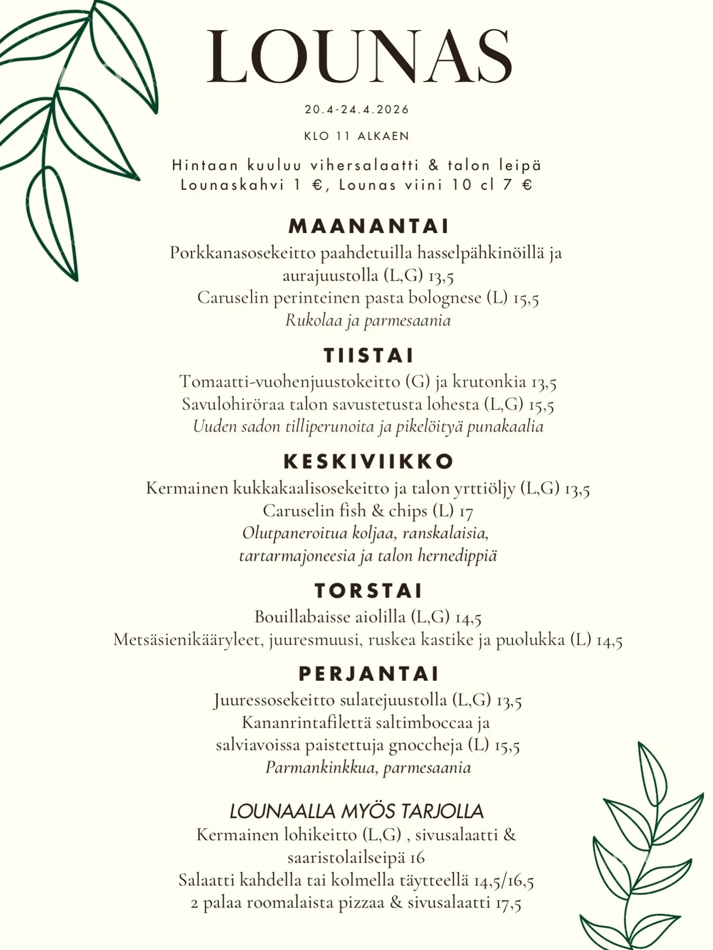 Hyv&auml;t aurinkoiset kev&auml;tkelit jatkuvat☀️🌷
Ihanaa viikkoa kaikille!