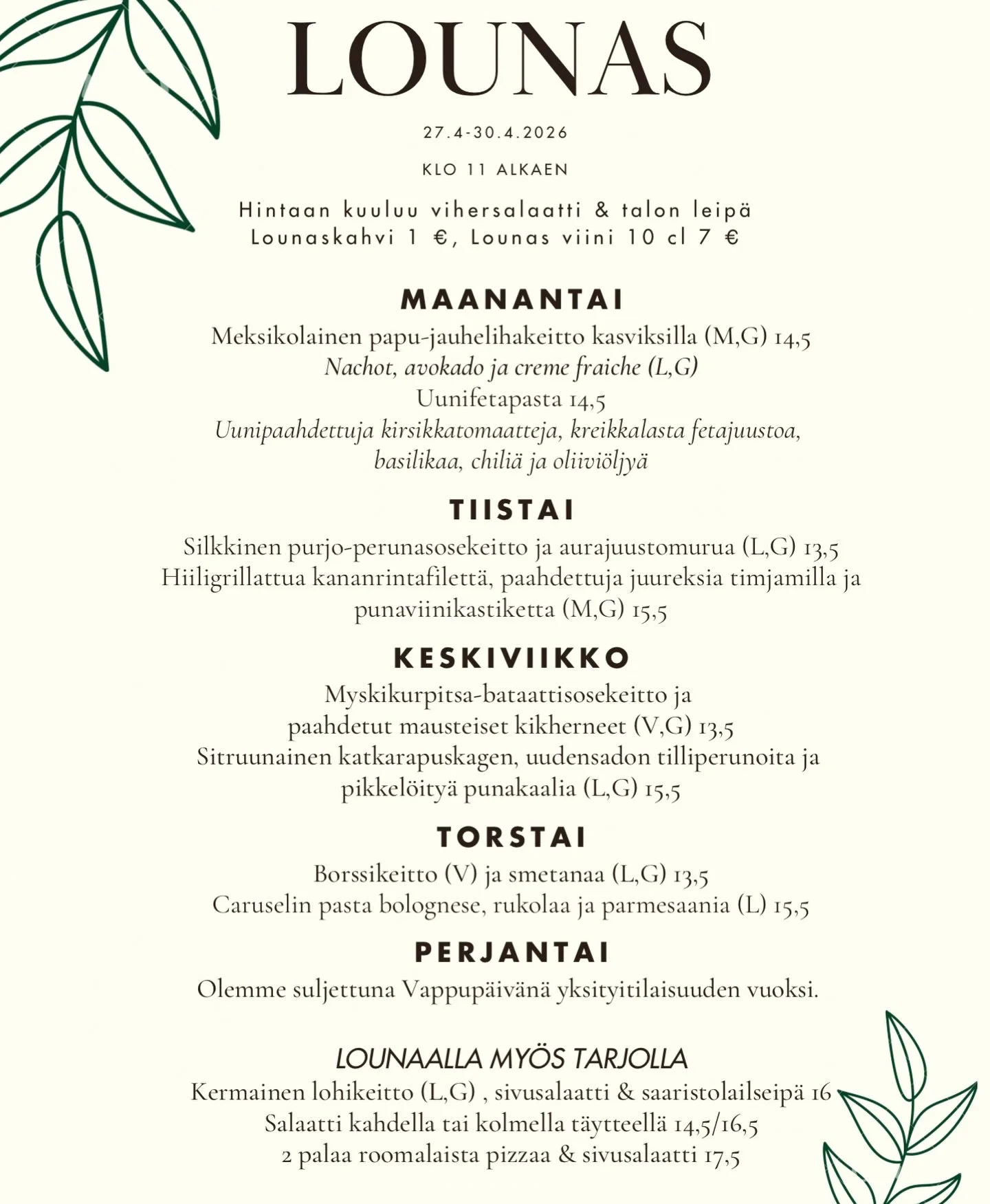 Hauskaa Vappuviikkoa🥂🎈