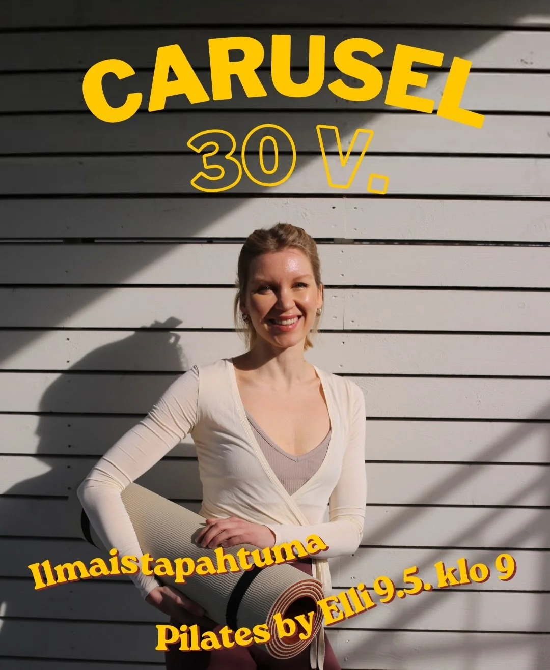 Pilatesta ja aamiaista Caruselissa ILMAISEKS!! 🥹 Kiinnostuitko? Jatka lukemista! ⤵️

Carusel t&auml;ytt&auml;&auml; t&auml;n&auml; vuonna 30-vuotta ja t&auml;m&auml;n kunniaksi juhlistamme juhlavuotta eri muodoissa l&auml;pi vuoden 💛

Tervetuloa ko