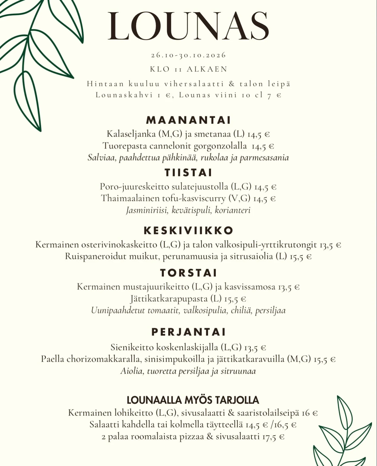 Mit&auml; t&auml;n&auml;&auml;n sy&ouml;t&auml;isiin?😋🍽️