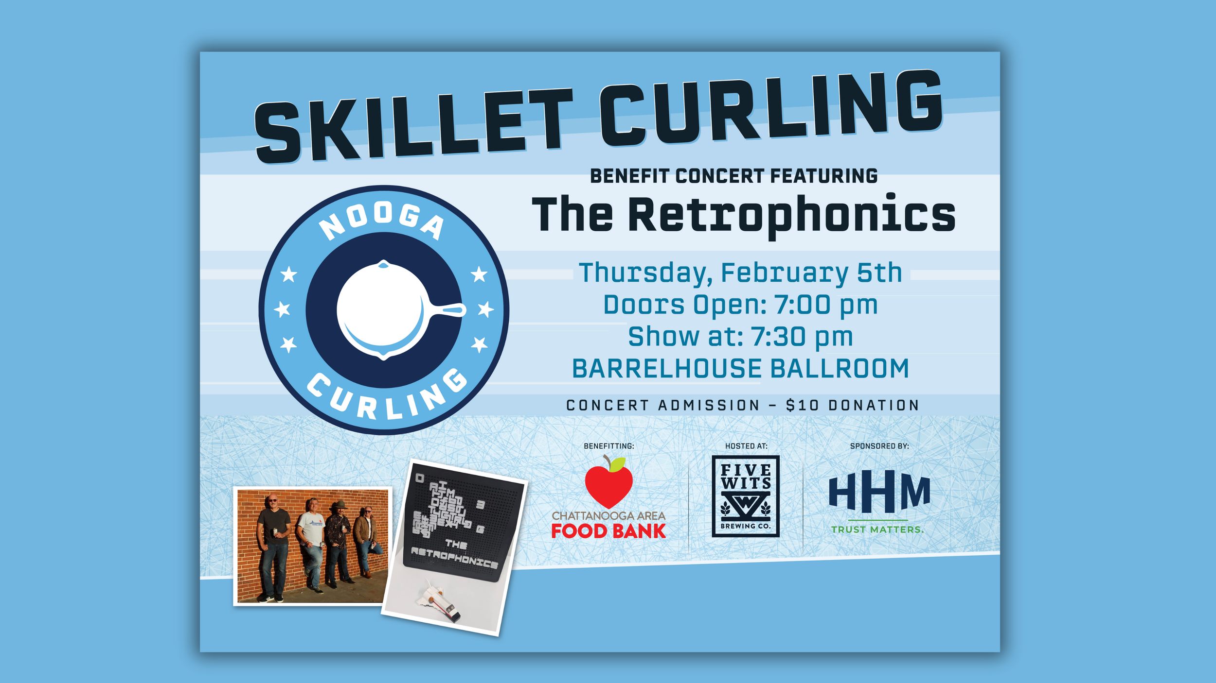Skillet Curling Benefit Concert: The Retrophonics