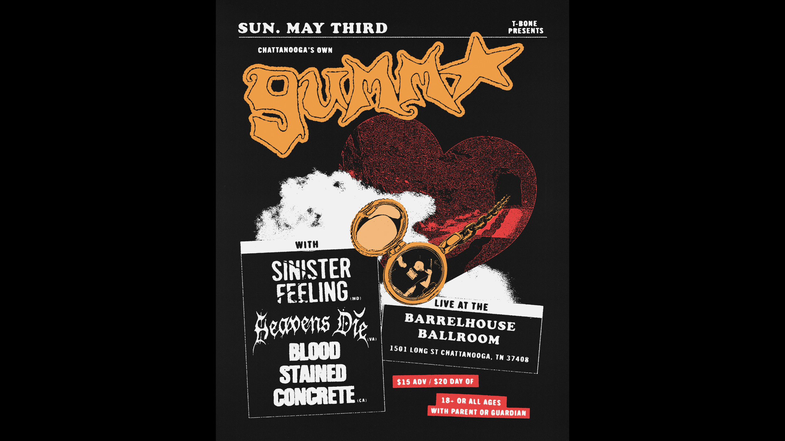 Gumm x Sinister Feeling x Blood Stained Concrete x Heavens Die