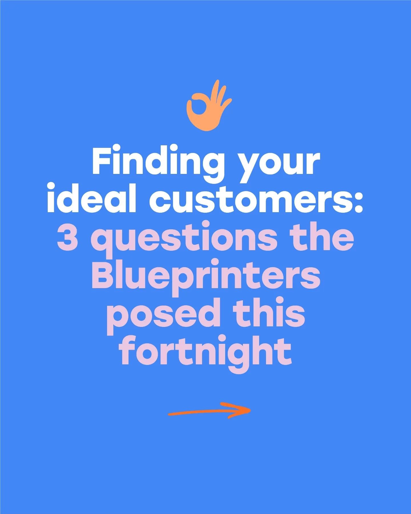 This fortnight in the Blueprint we&rsquo;ve been working on our ideal customers. I set the group a task to create their customer avatars and we got together yesterday to chat through their progress.

The 3 questions that stood out to me in the sessio