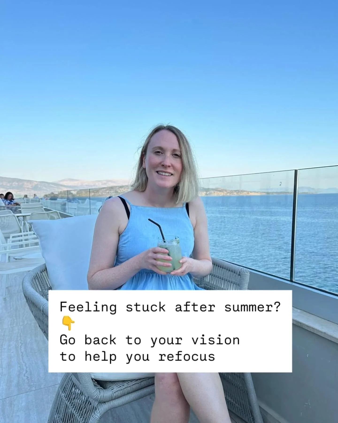 Gang, hands up if you're feeling a bit stuck after summer? ✋

Here's what helped me 👉 go back to your vision.

This week inside I&rsquo;m doing a mini challenge in my community with the Blueprinters all around &lsquo;planning what&rsquo;s next&rsquo