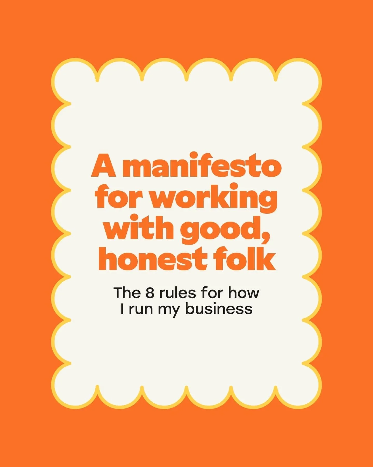 When you&rsquo;re a one-human show, it&rsquo;s not easy to keep yourself on track, accountable, and make sure your values and beliefs flow through everything you do.

A couple of years ago, in a bid to make my brand values actually mean something to 