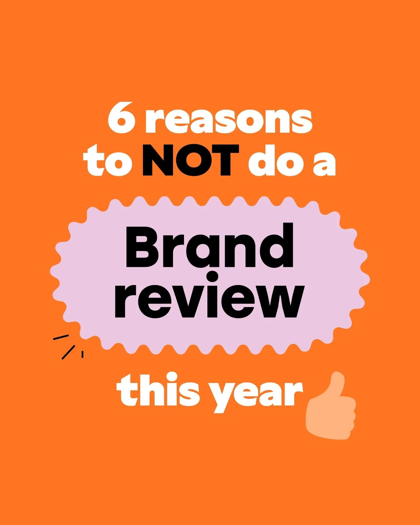 If you&rsquo;re done with winging it, guessing, or setting goals you don&rsquo;t really care about, come along to the Brand Review workshop tomorrow.

It&rsquo;s a chance to pause, reset, and figure out what actually matters to you next year.

Commen