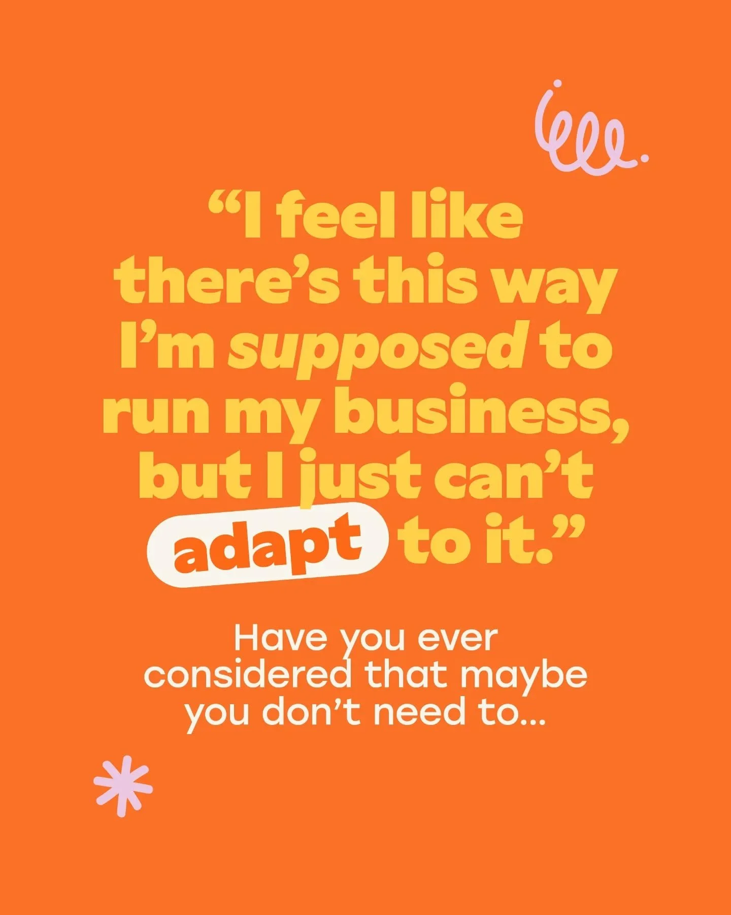 Can we talk about business advice? Because I really don&rsquo;t think a lot of it works for creative minds.

There&rsquo;s a lot of really great business advice out there, but working on my own business, and with many creatives over the years, has sh