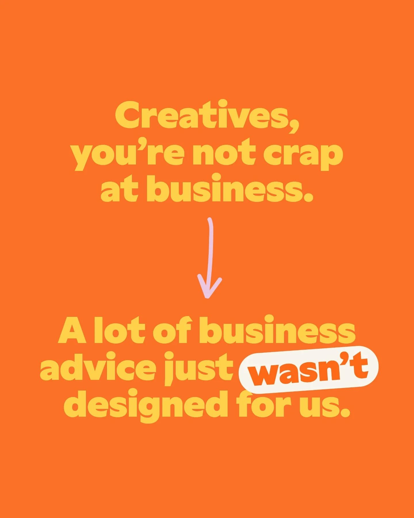 A lot of business advice doesn&rsquo;t actually work for creative minds. It&rsquo;s not wrong, but most of the creatives I know want passion and sustainability alongside a good income. Not instead of it.

I&rsquo;ve lost count of the number of creati