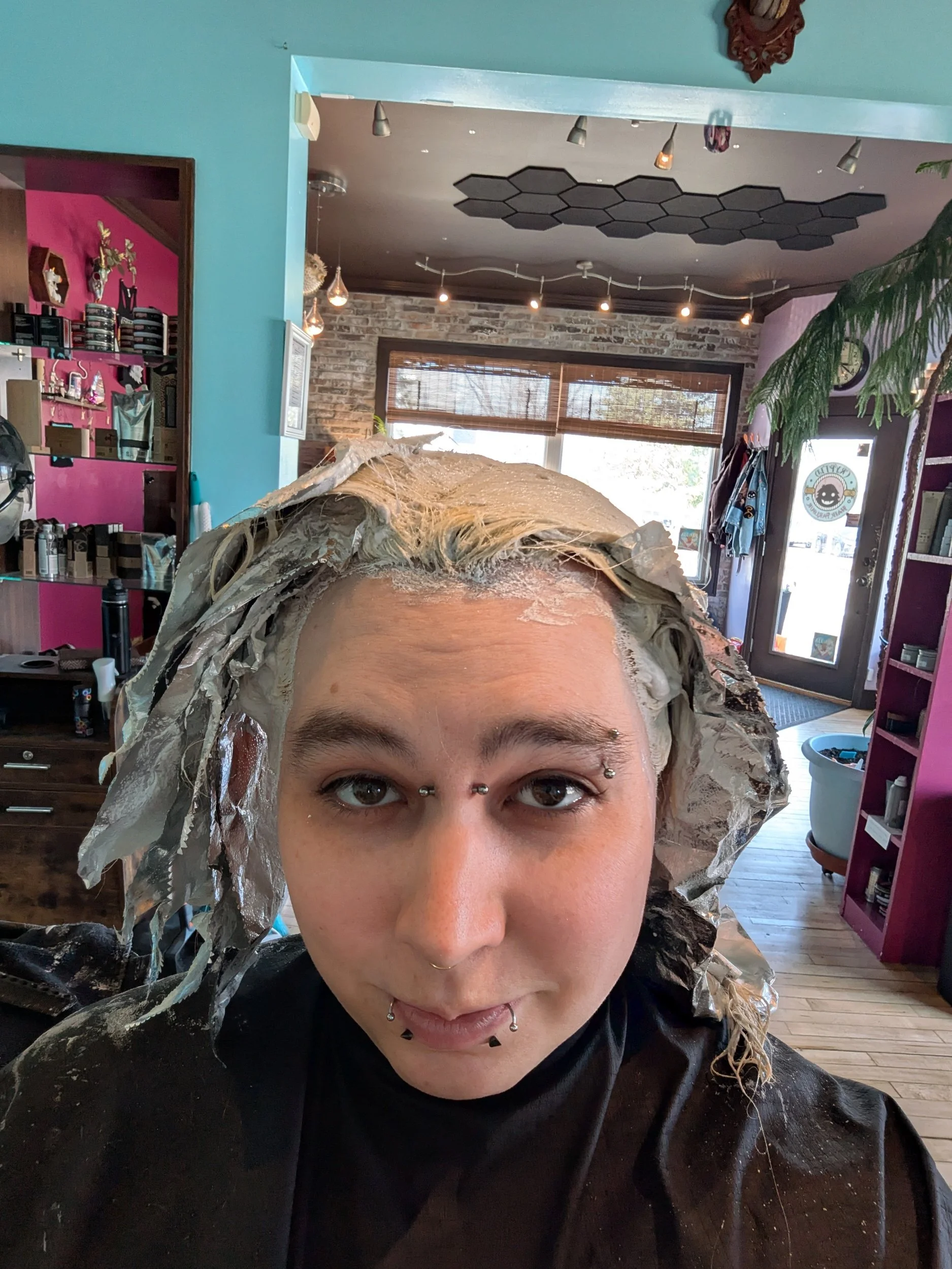 bleach going in
