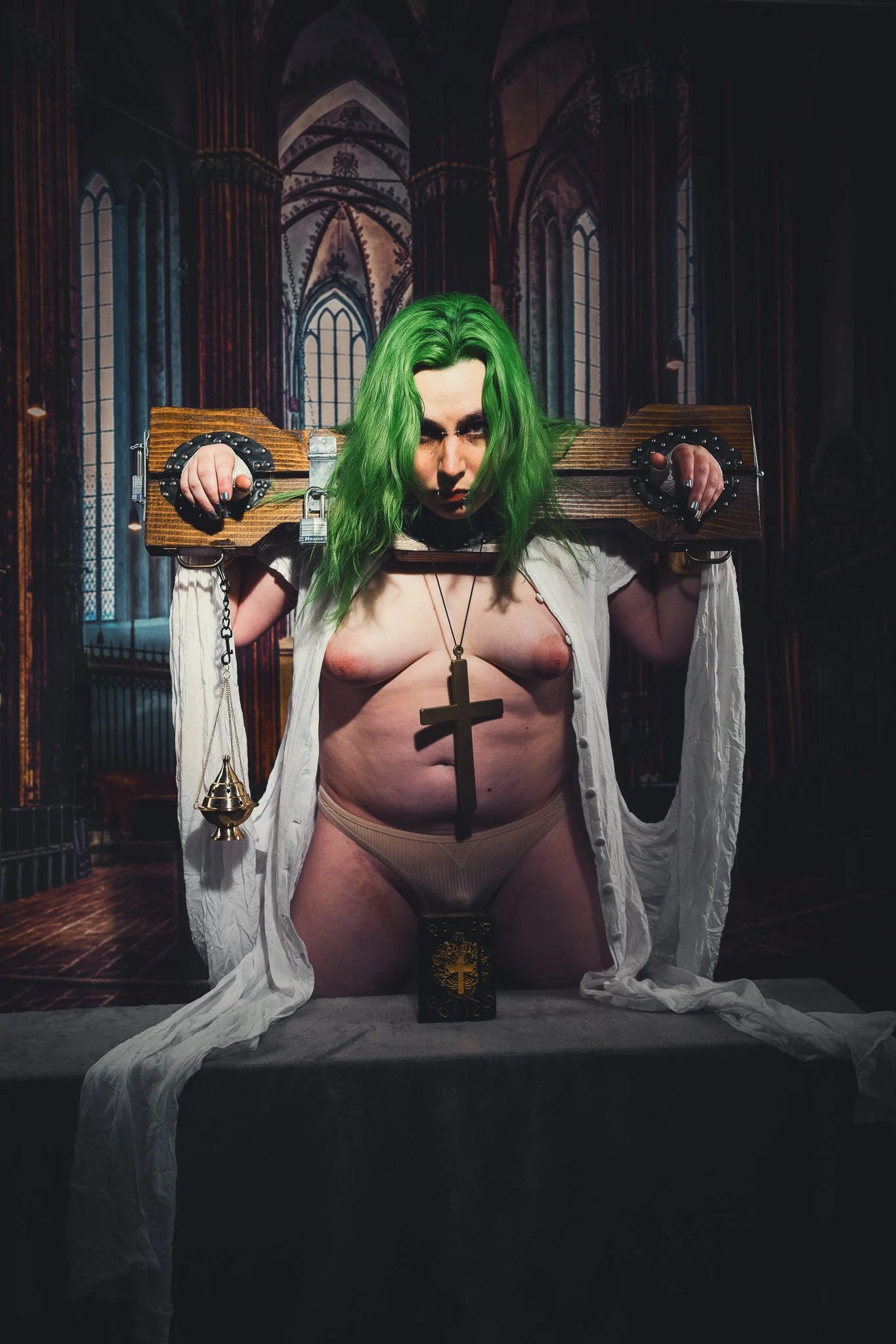 I was so flustered shooting this part of it, god the pillory gets me fucking going