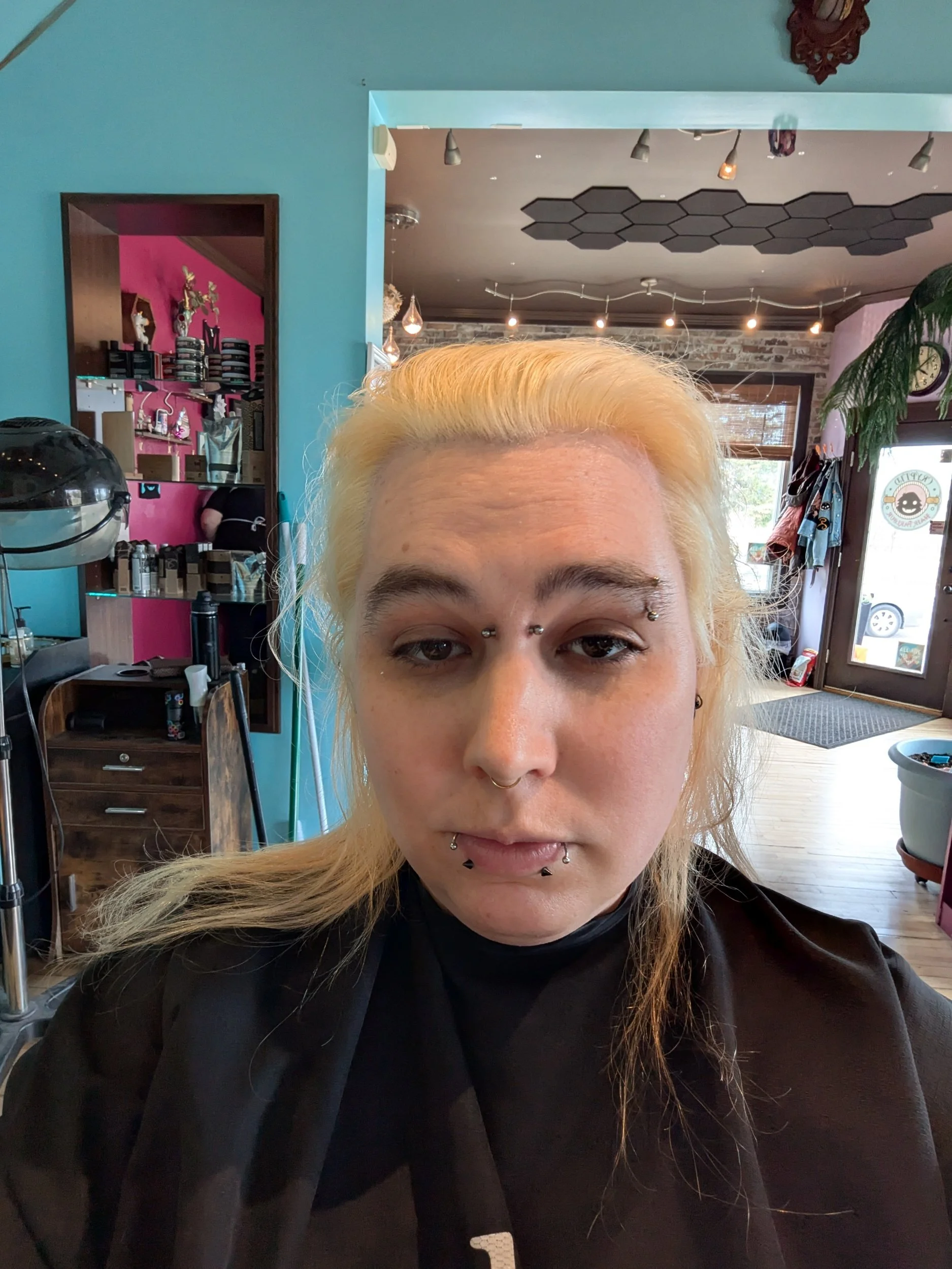 bleached out