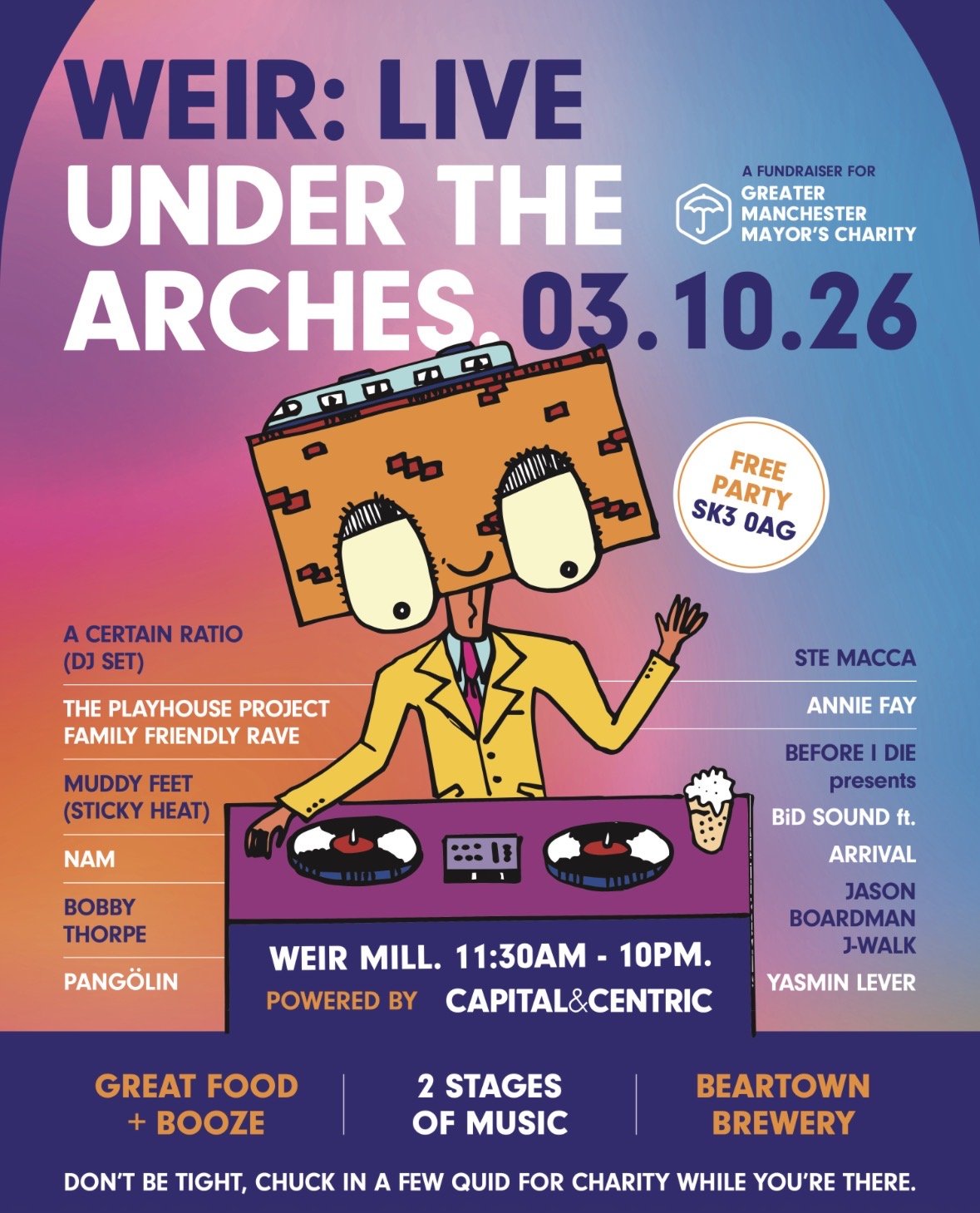 WEIR:LIVE: Bringing Stockport’s Creative Scene Under the Arches