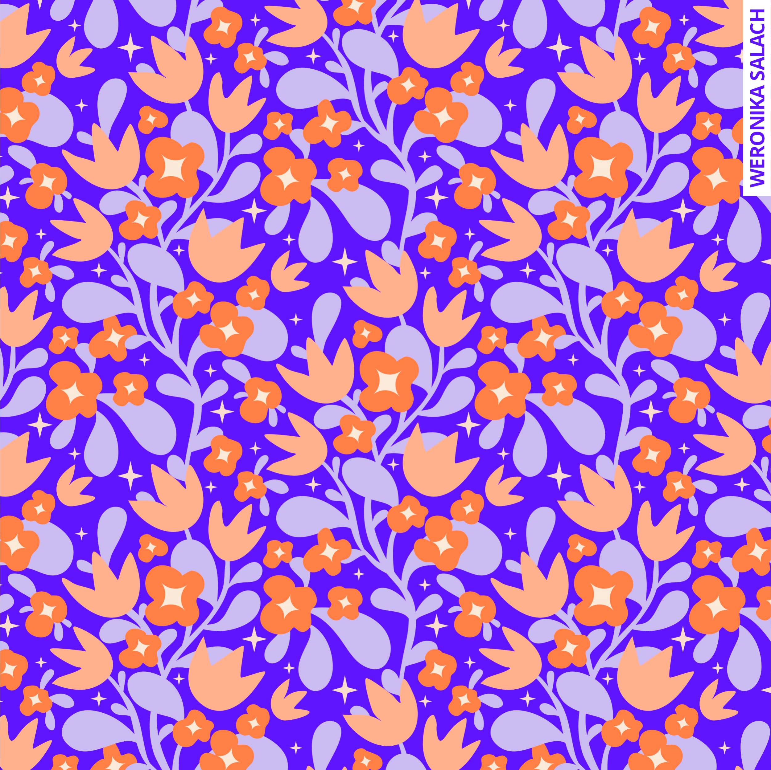 WS_repeat pattern_vibrant floral pattern ultraviolet blue cadmium orange_2.png