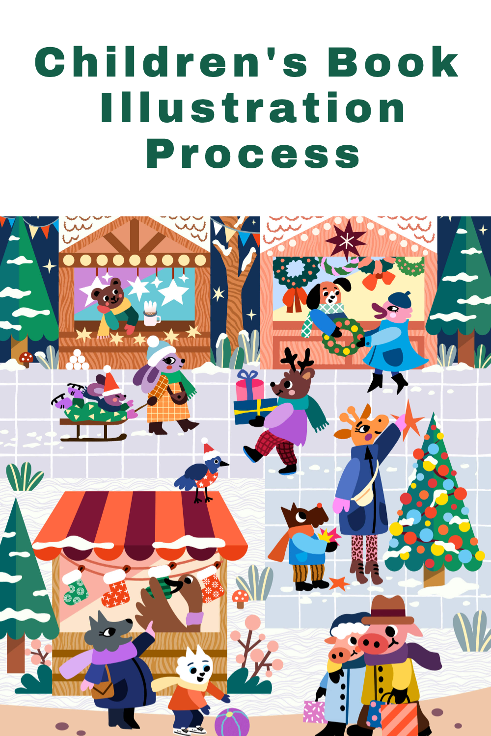 illustrating childrens picture books_christmas market process_1.png