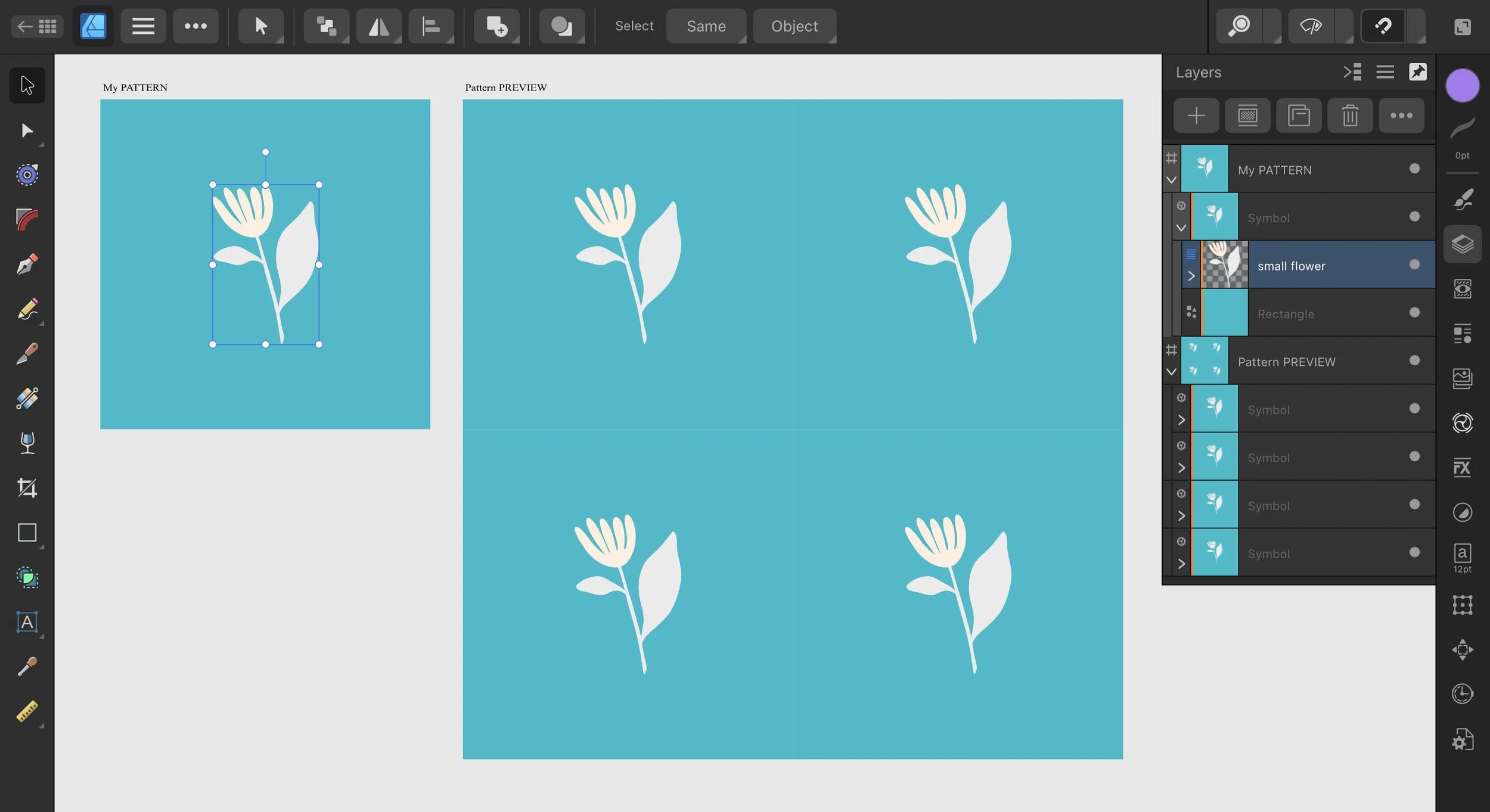 Affinity Designer Repeat Patterns With a Live Pattern Preview ...