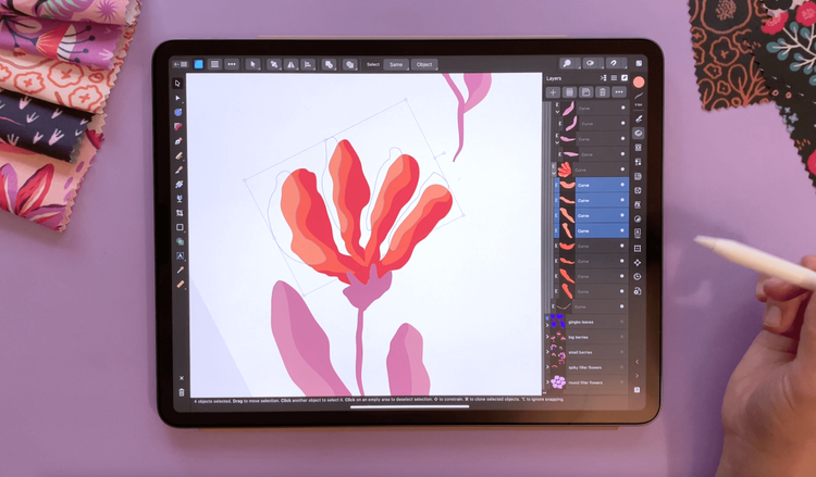 Affinity Designer Vector Asstes Online Course for Surface Pattern ...