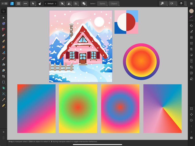 Drawing Vector Houses in Affinity Designer: Illustrate With Gradients ...