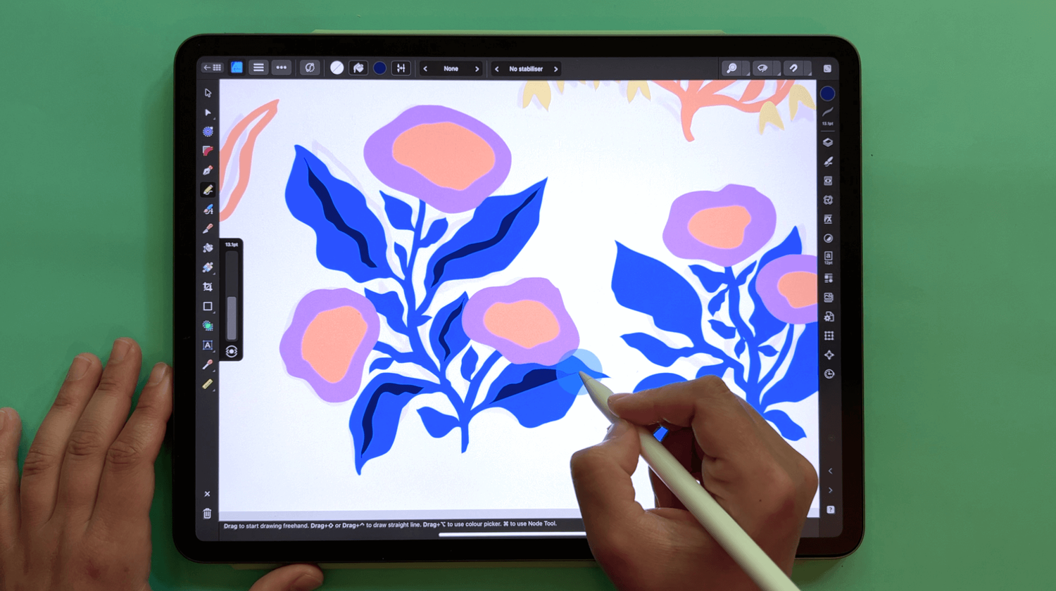 Half-Drop Ditsy Pattern in Affinity Designer — Weronika Salach ...