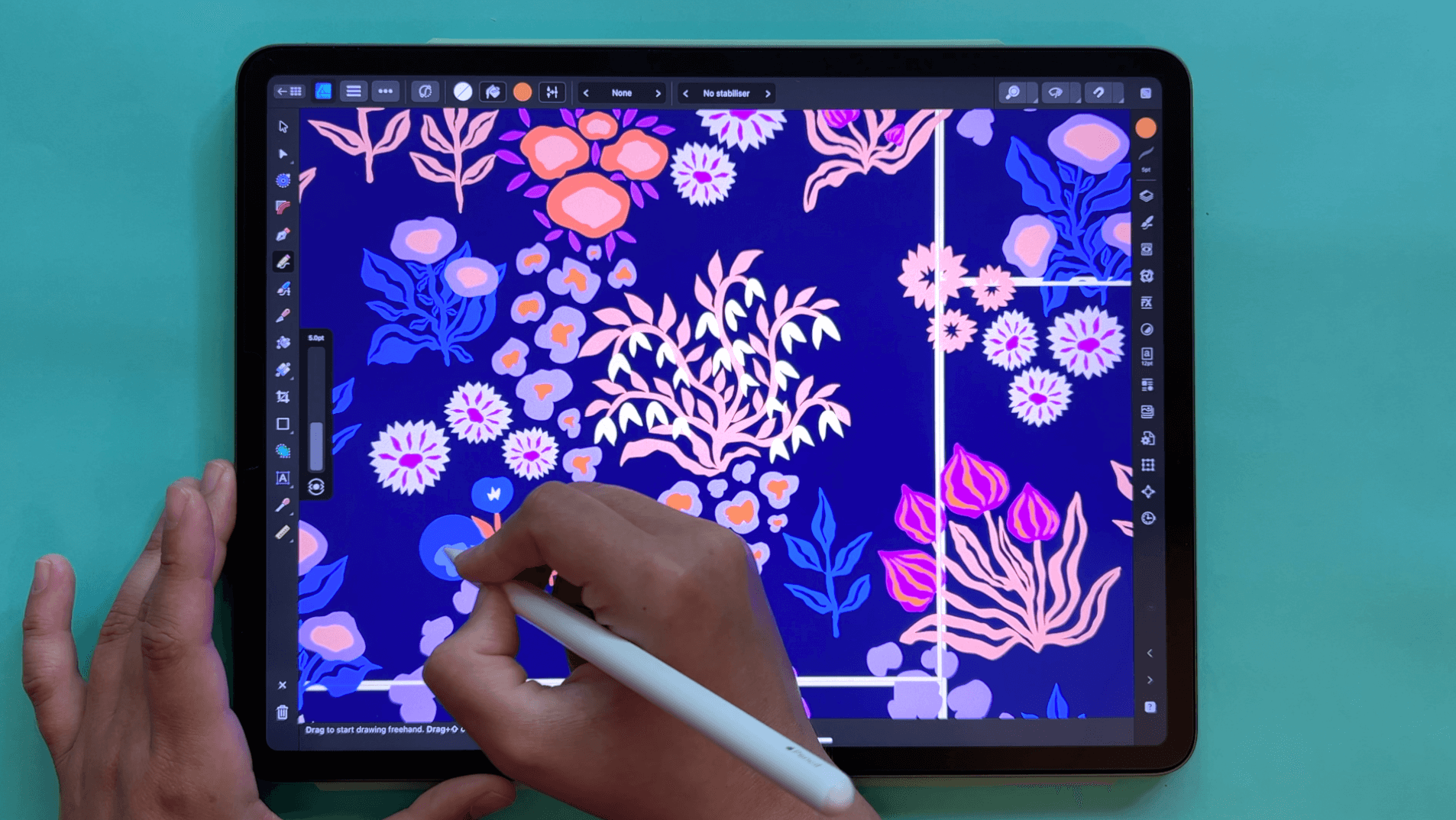 Half-Drop Ditsy Pattern in Affinity Designer — Weronika Salach ...