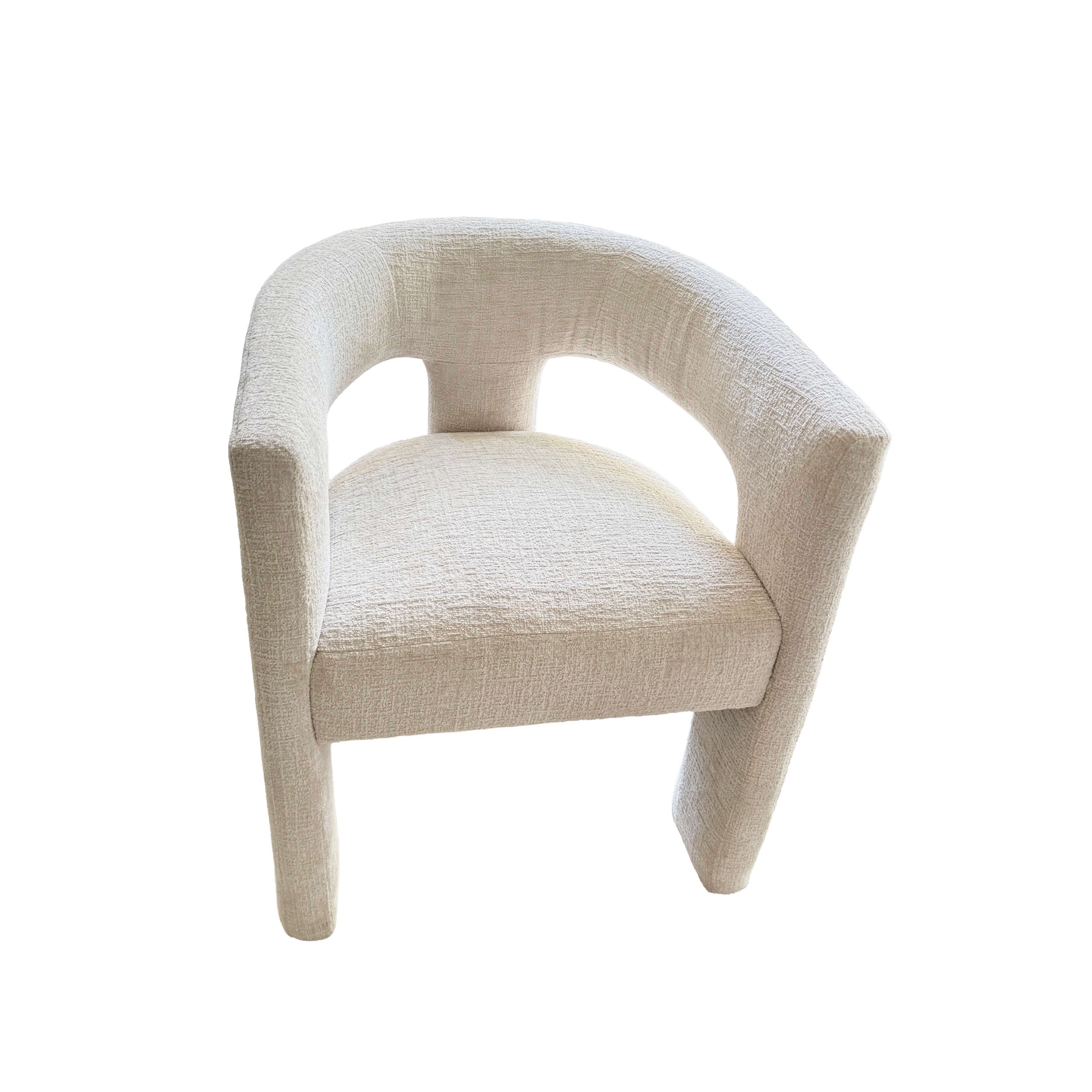 Barrel Sherpa Chair in Crème